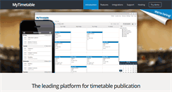 Desktop Screenshot of mytimetable.net