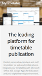Mobile Screenshot of mytimetable.net