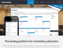 Tablet Screenshot of mytimetable.net